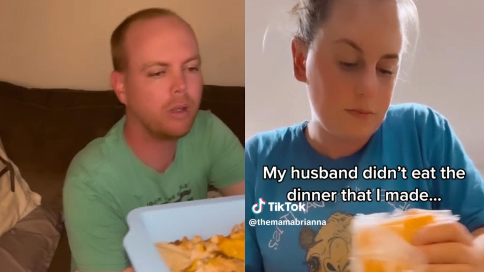 TheMamaBrianna and her husband as seen in her TikTok