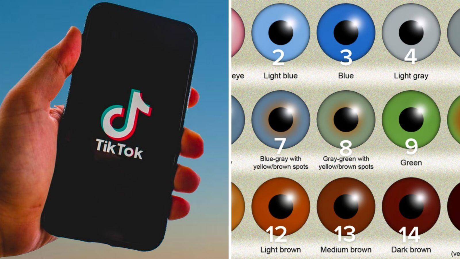 TikTok eye color chart