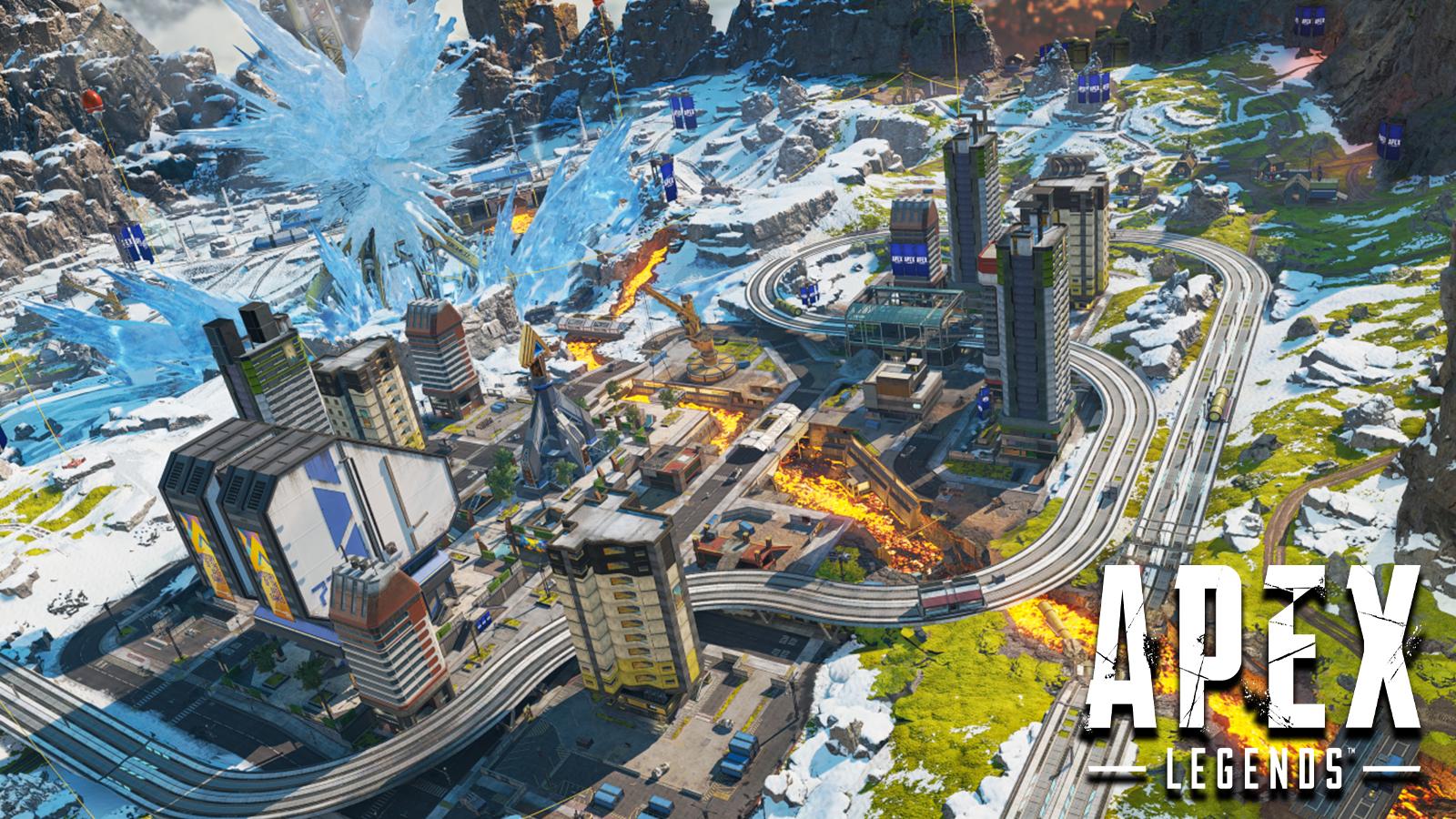 an image of the new World's Edge map in Apex Legends Season 17