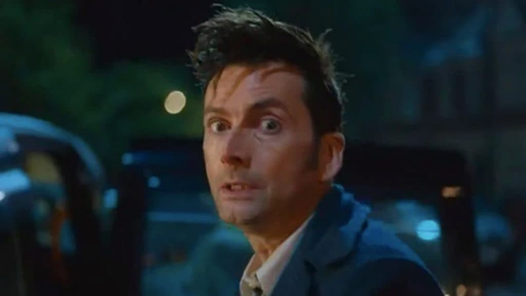 An image of David Tennant in the upcoming Doctor Who 60th-anniversary specials.