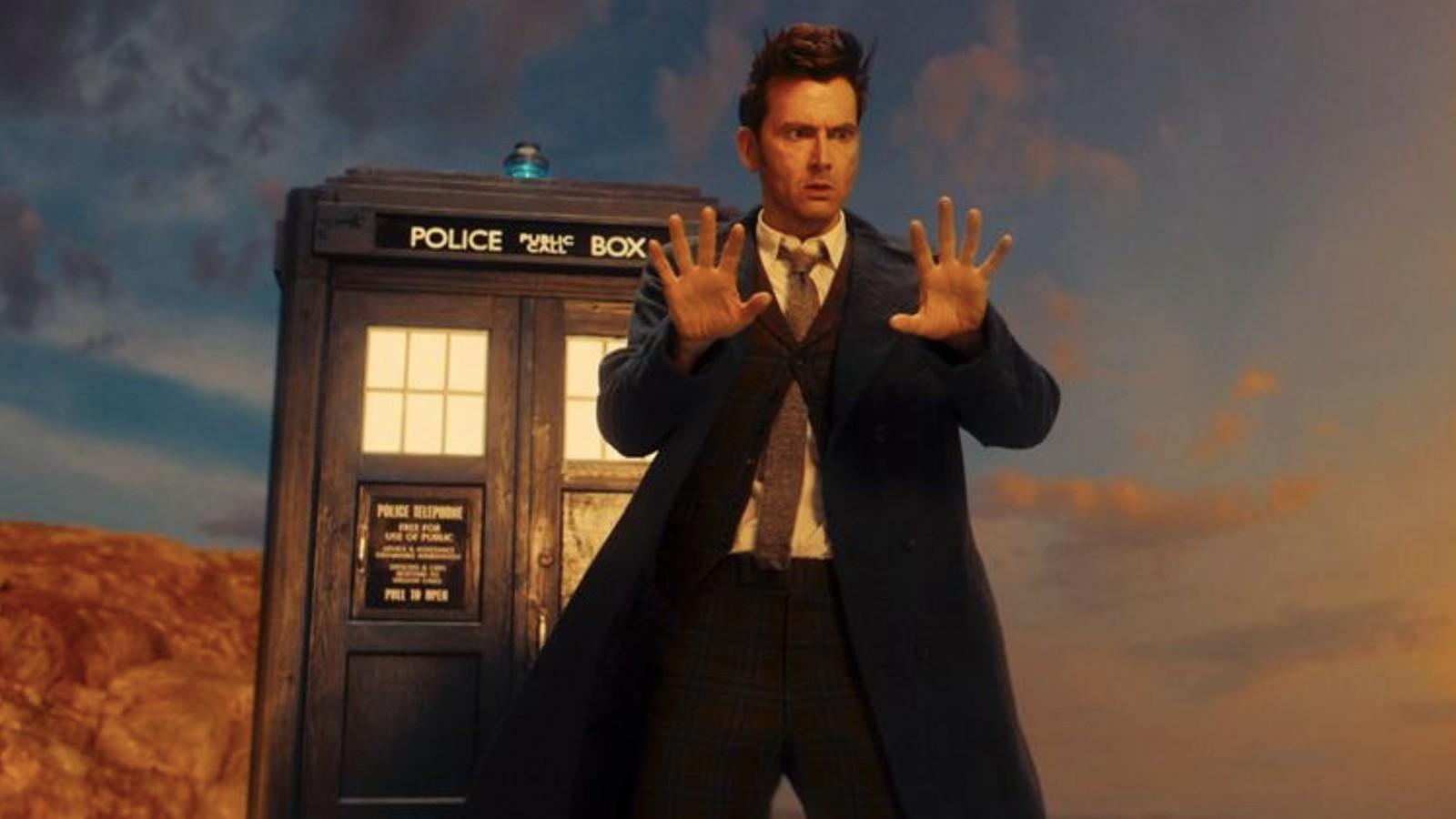 An image of David Tennant as the Fourteenth Doctor in Doctor Who.