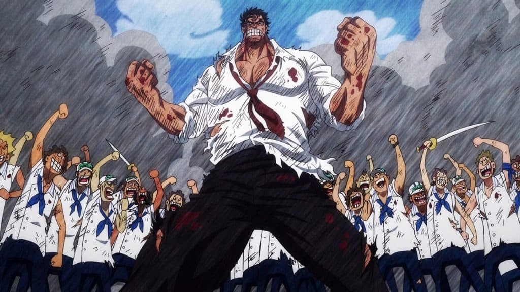 An image of Garp from One Piece