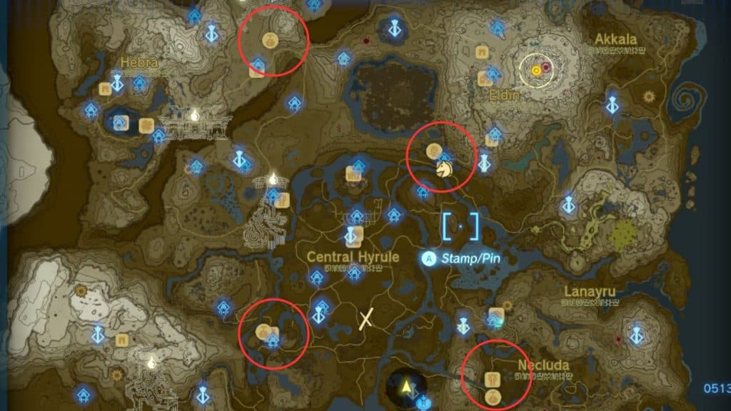 Tears of the Kingdom map of Hyrule