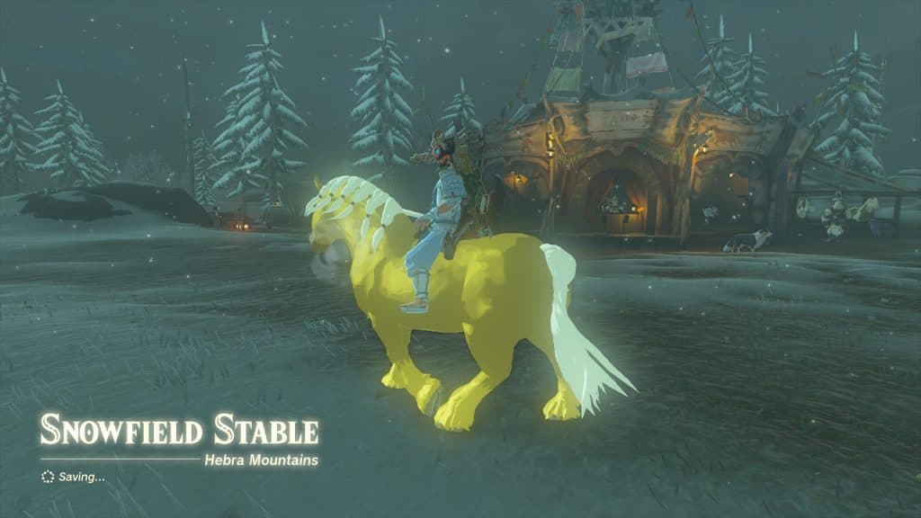 Link riding the golden horse