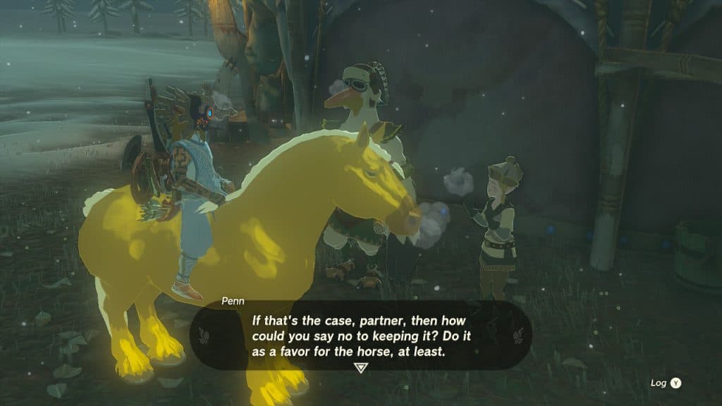 Link riding the golden horse