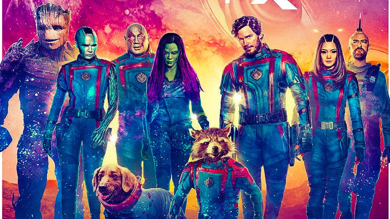 The poster for Guardians of the Galaxy Vol 3