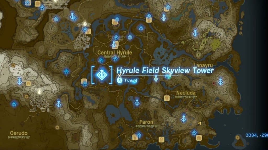 Hyrule Field Skyview Tower