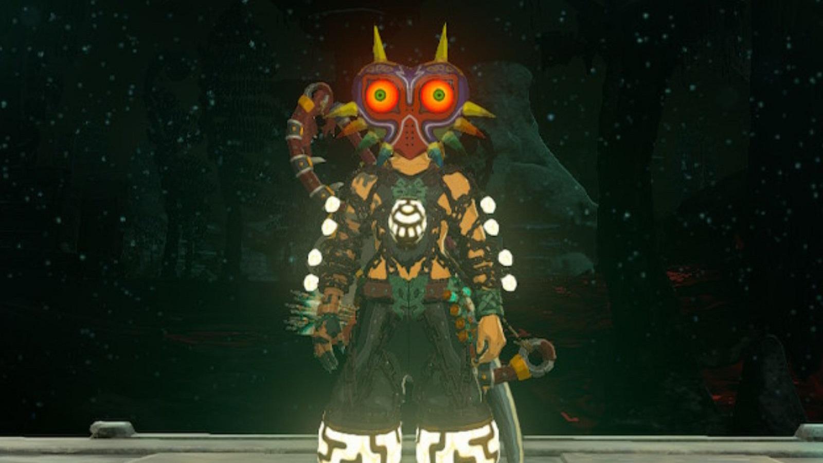 Link wearing Majora's Mask