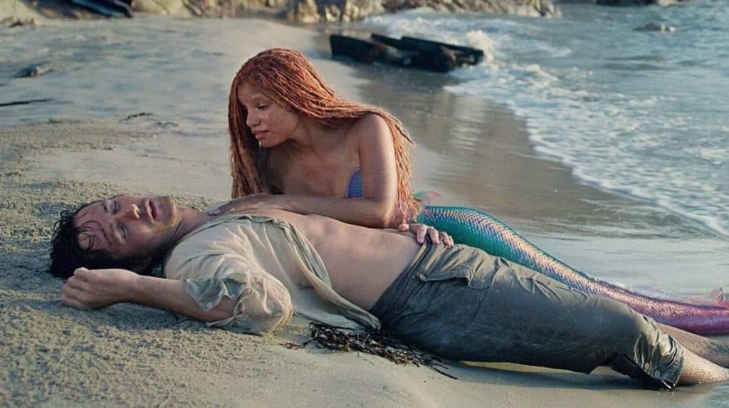 Eric and ariel in the little mermaid