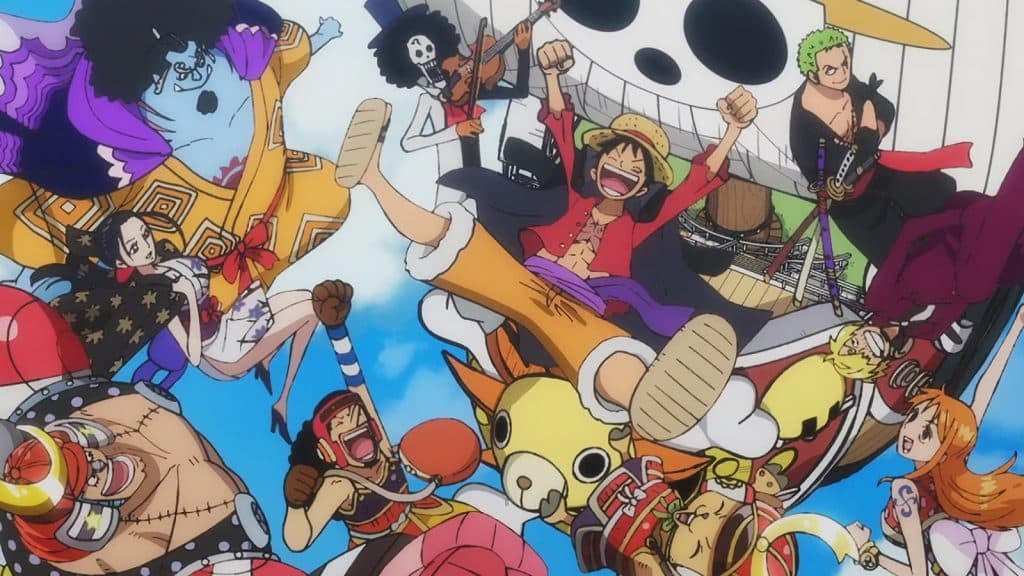 An image of all Straw Hats in Wano Arc of One Piece