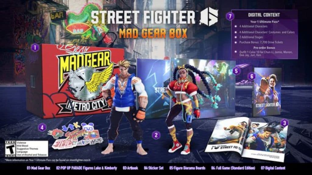street fighter 6 mad gear collector's edition