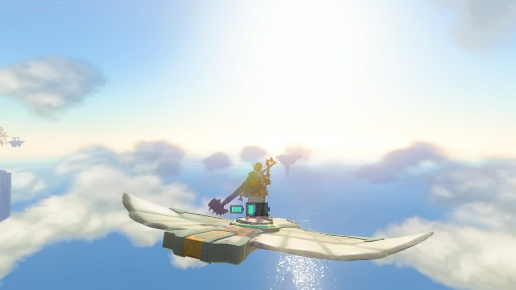 Link flying in Tears of the Kingdom.