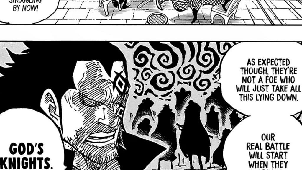 An image of God's Knights from One Piece chapter 1083