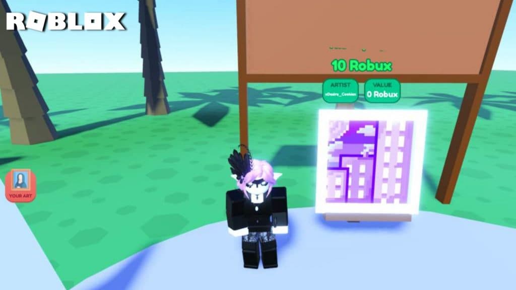 Painting at sale in Starving Artists in Roblox