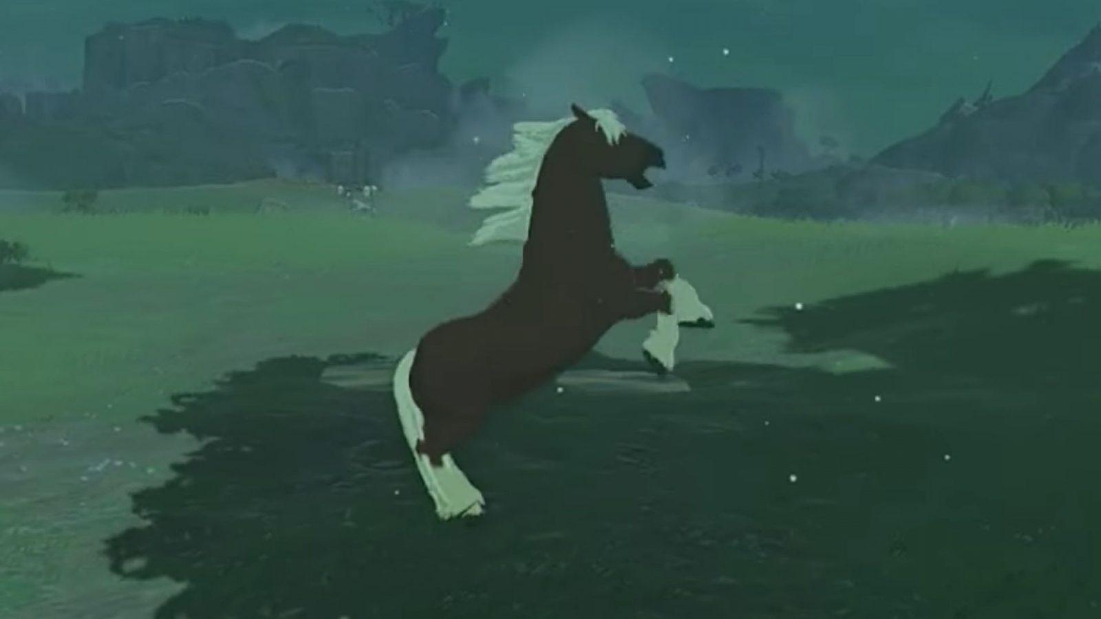 epona jumping up in the legend of zelda tears of the kingdom