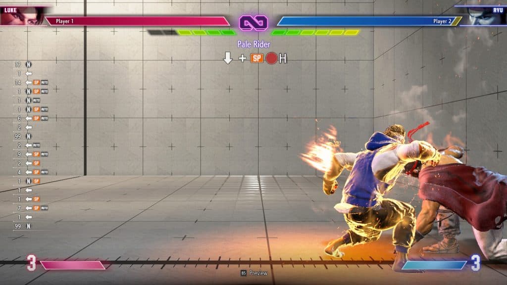 A screenshot of a EX move from Street Fighter 6