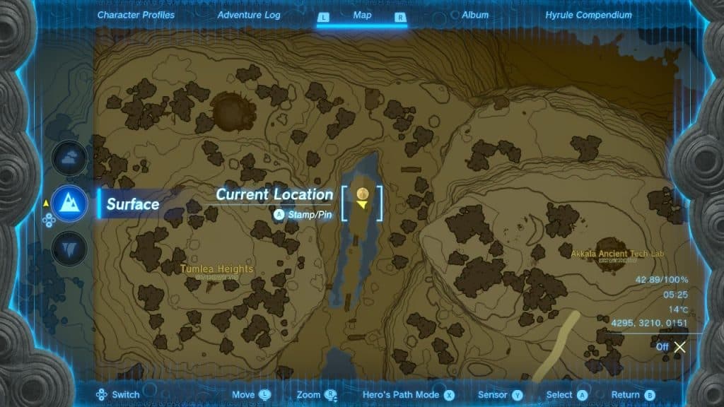 Horse God location on the map in Tears of the Kingdom