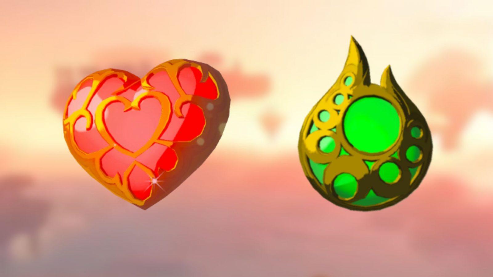 heart container and stamina vessel in zelda tears of the kingdom