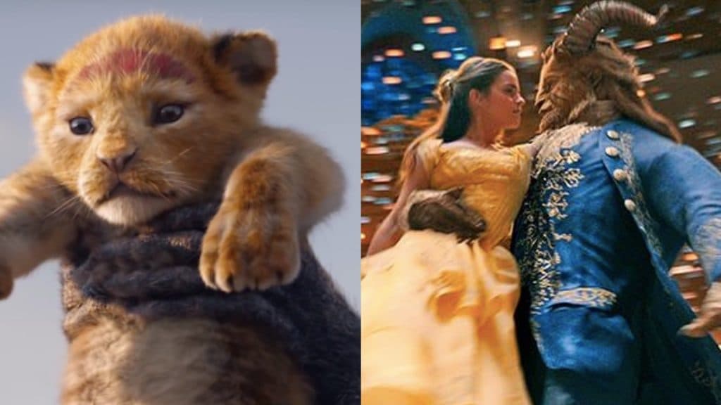 A mash up of the live-action The Lion King and Beauty and the Beast