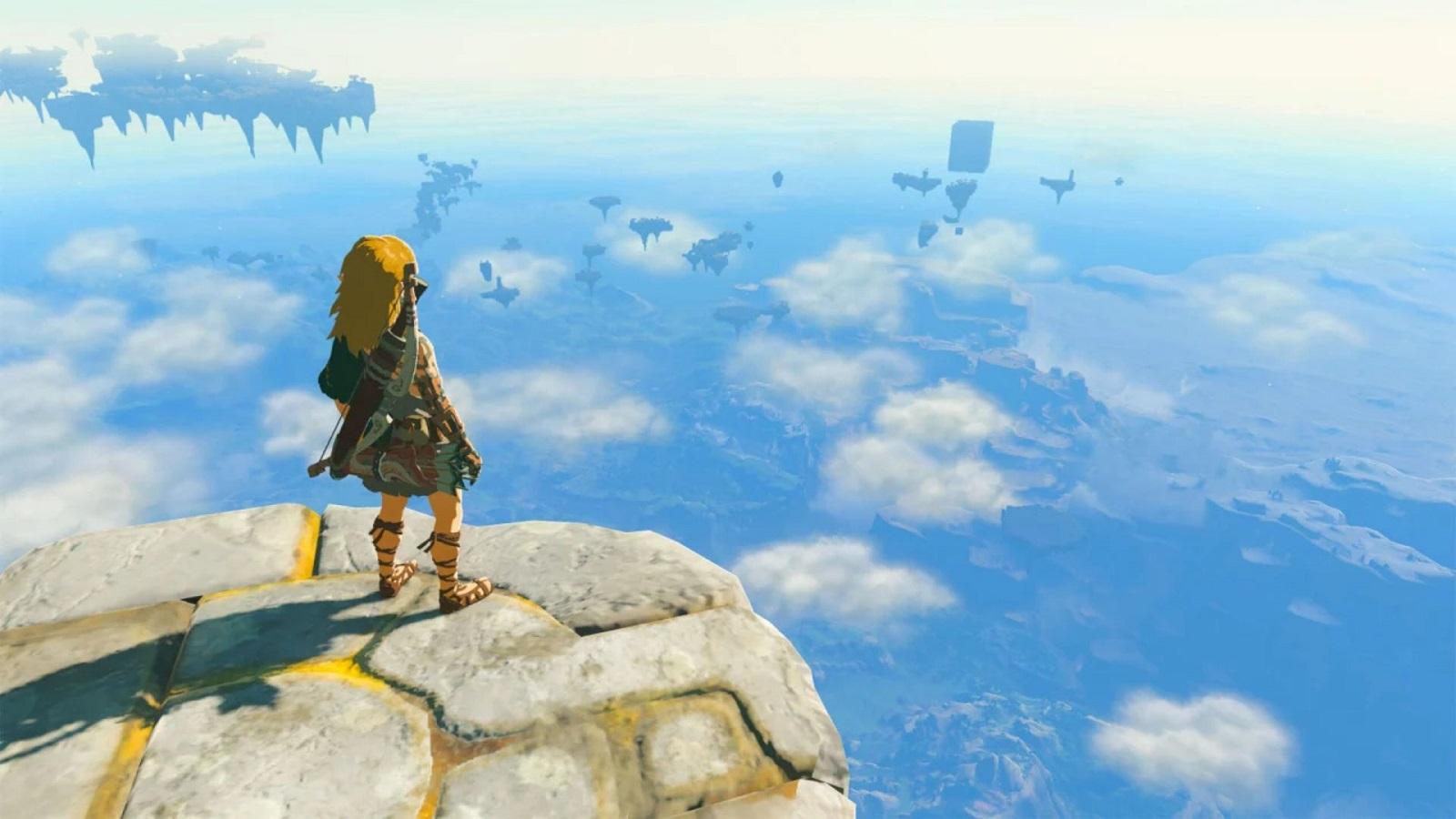 Link look at the Sky Islands