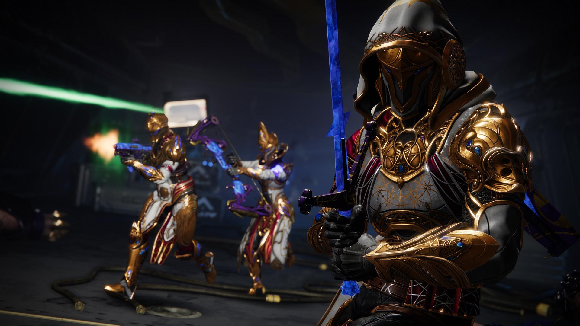 Guardians wielding Weapons in Destiny 2
