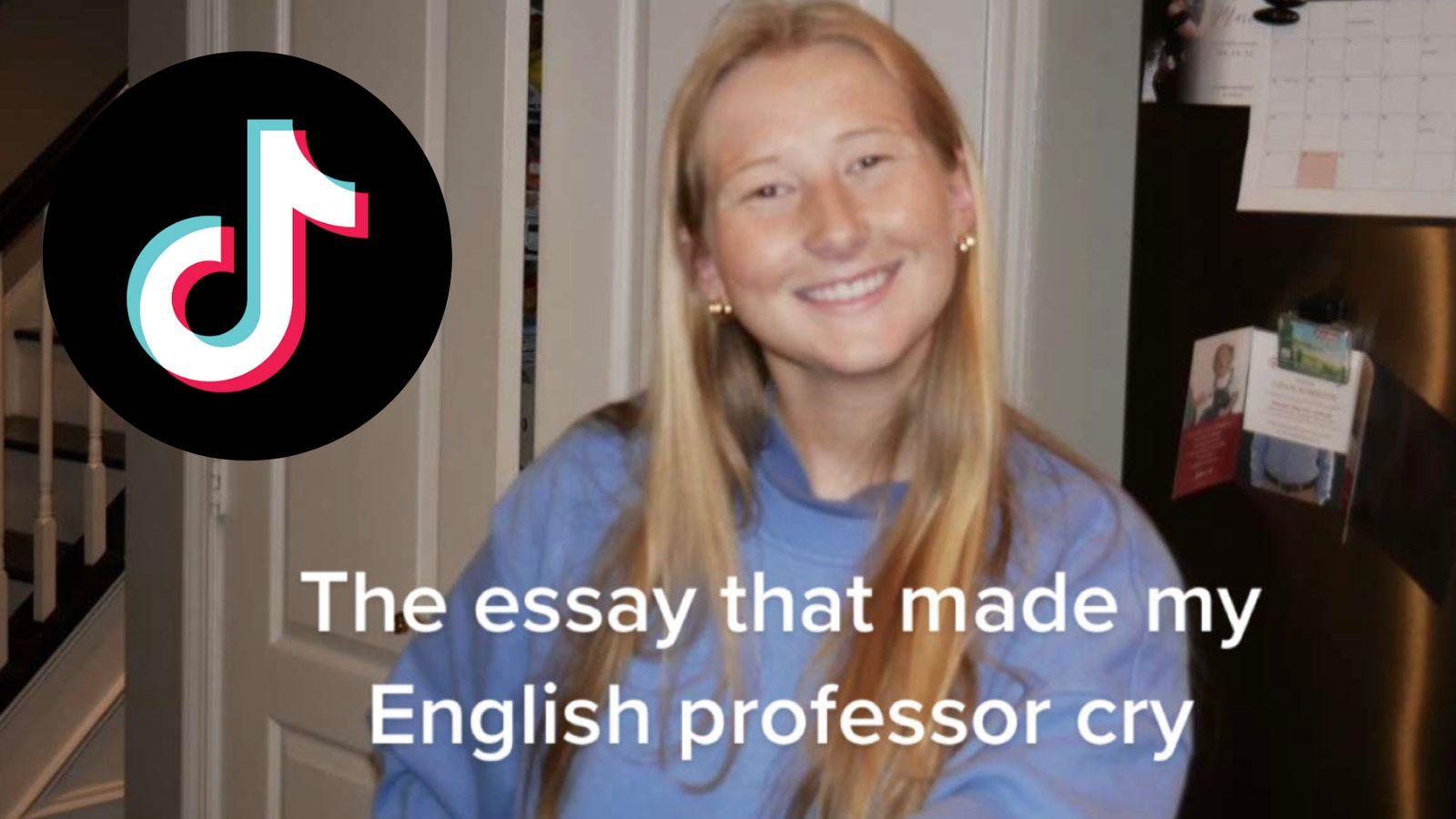 The essay that made my English professor cry TikTok