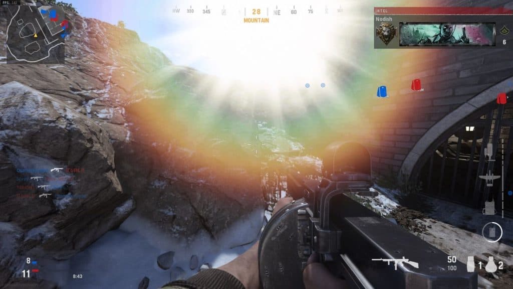 Call of Duty sun glare