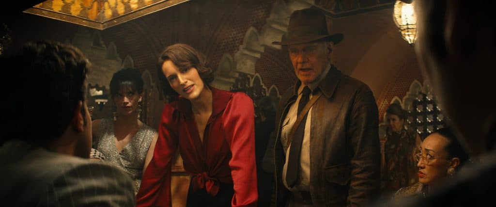 Harrison Ford and Phoebe Waller-Bridge in Indiana Jones and the Dial of Destiny