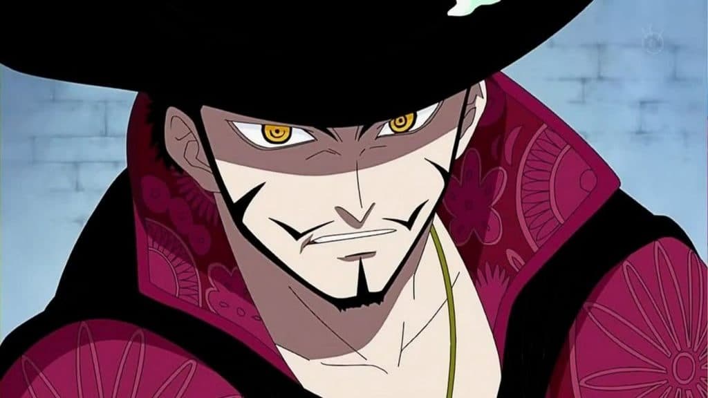 An image of Mihawk from One Piece East Blue Saga