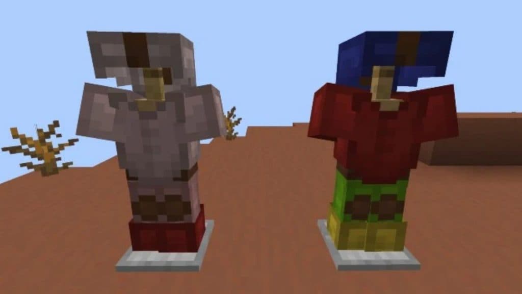 Dyed armor in Minecraft