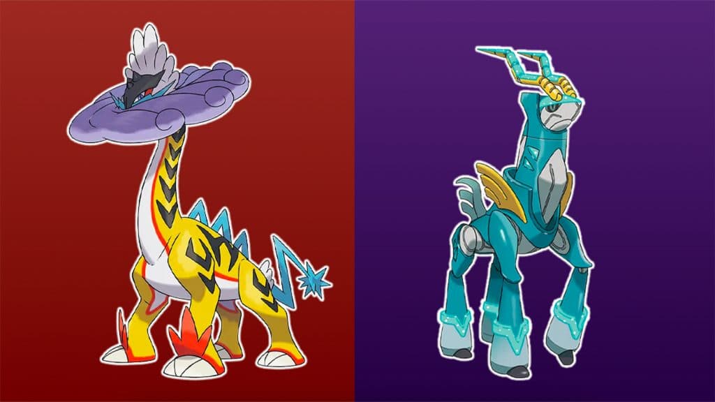 Raging Bolt and Iron Crown in Pokemon Scarlet and Violet