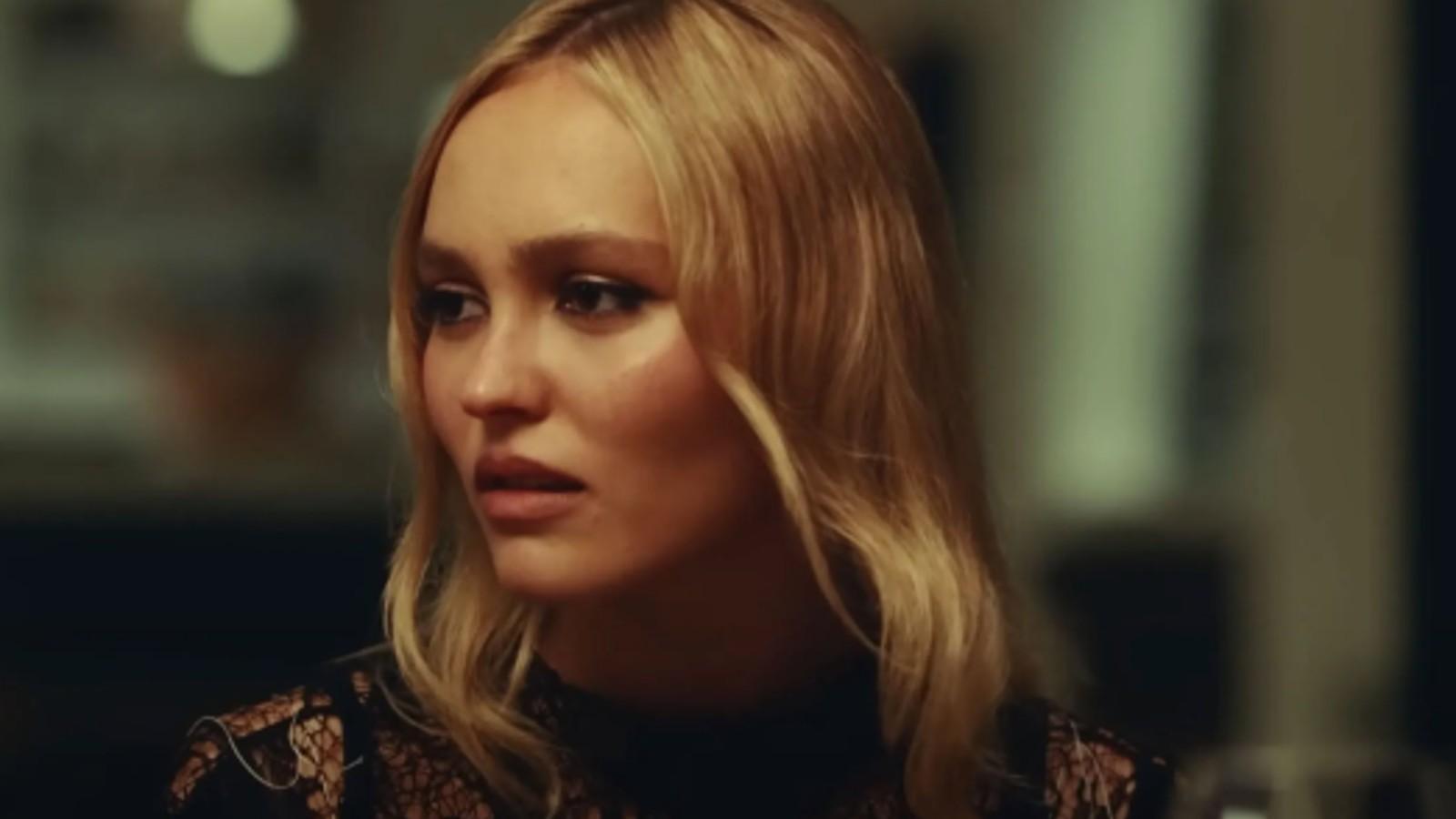 A close up of Lily Rose-Depp in The Idol