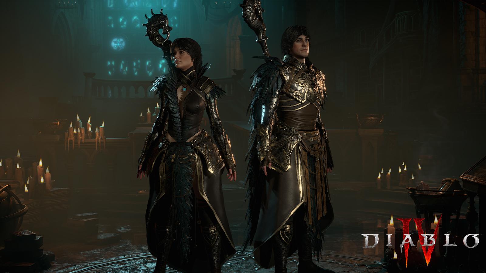 an image of two characters in Diablo IV