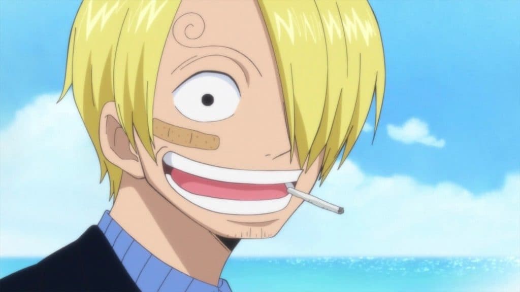 An image of Sanji sharing his dream with Luffy