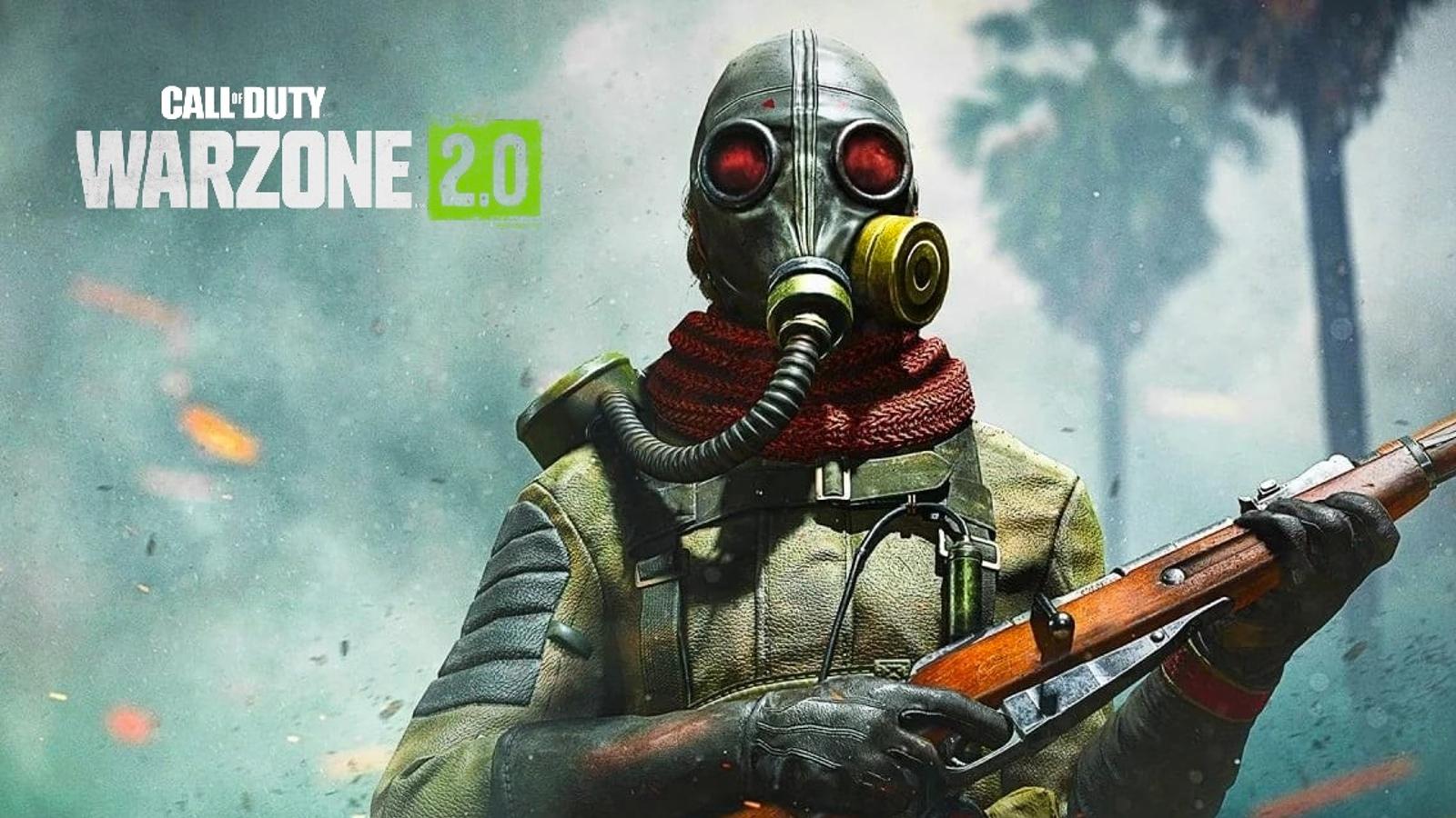 warzone 2 operator wearing gas mask