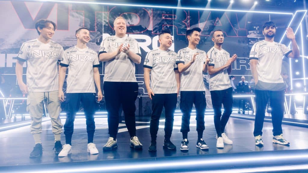NRG bows on stage after making it to Grand Finals