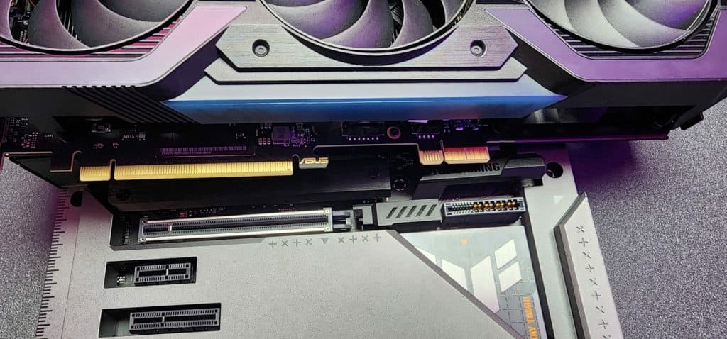 pcie connector on asus rtx 4070