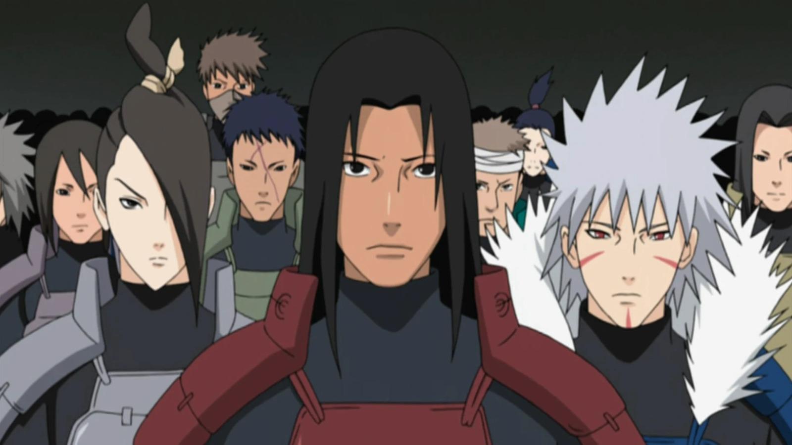 An image of the Senju Clan members from Naruto