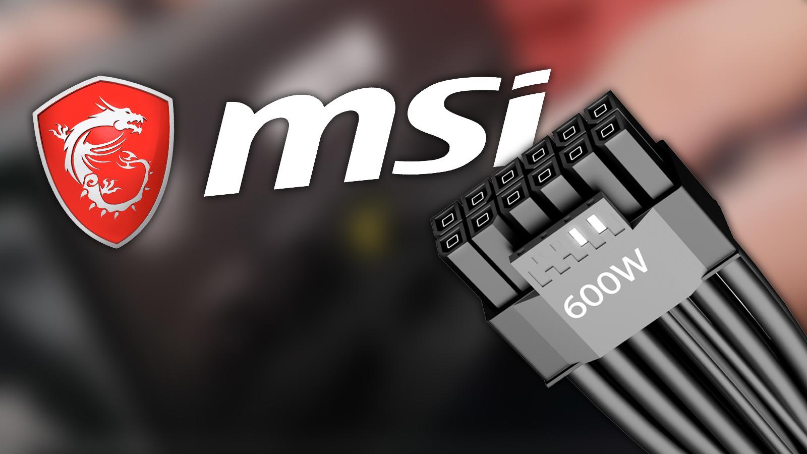 Nvidia connector and MSI logo