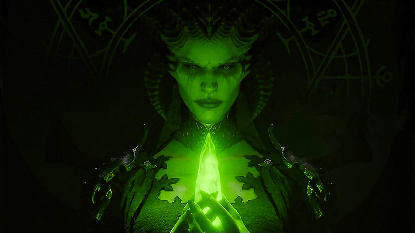 Diablo IV colored Nvidia green