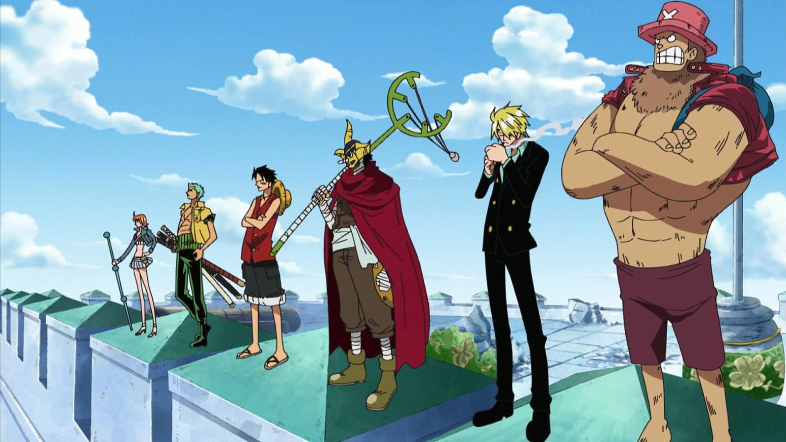 An image of Enies Lobby arc in One Piece