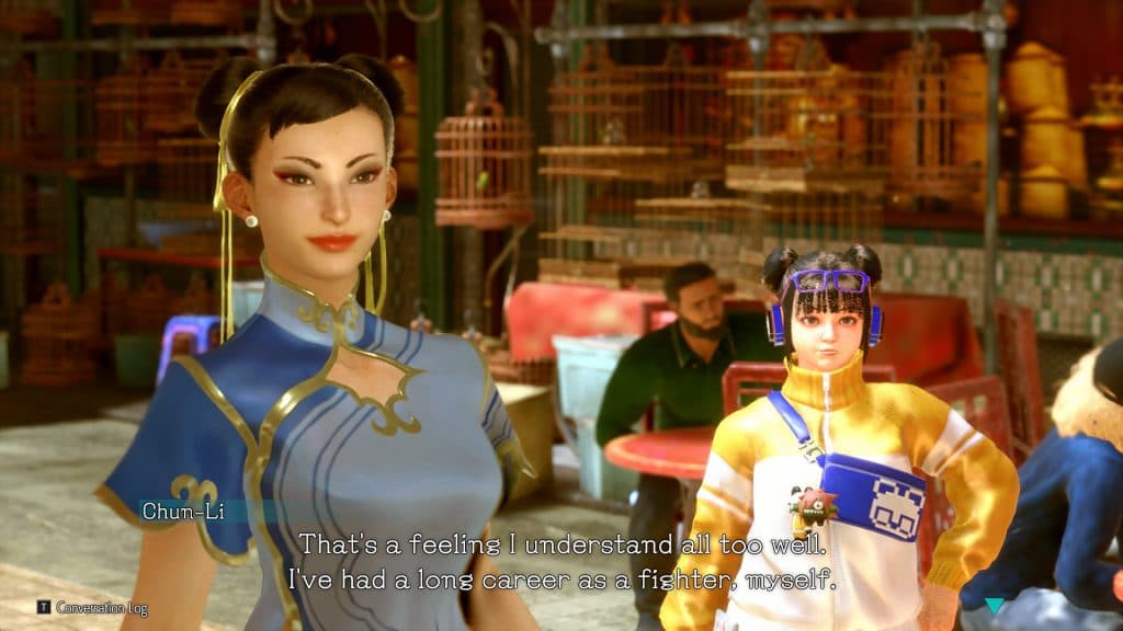 A screenshot of Chun Li and Li Fen