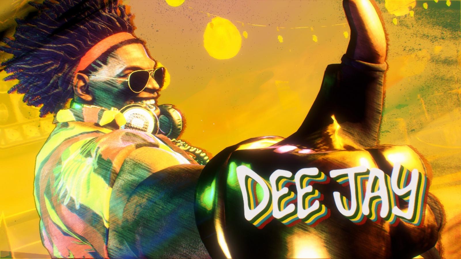 A screenshot of Dee Jay from Street Fighter 6