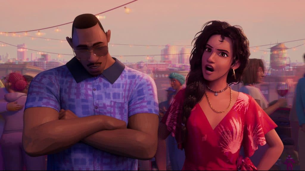 Rio Morales and Jefferson Davis in the Spider-Man: Across the Spider-Verse cast