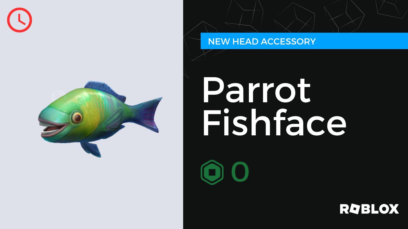 Parrot Fishface Head Accessory in Roblox