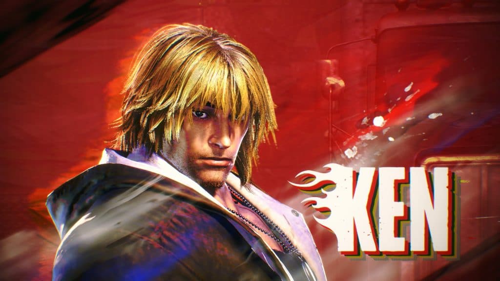 A screenshot of Ken from Street Fighter 6