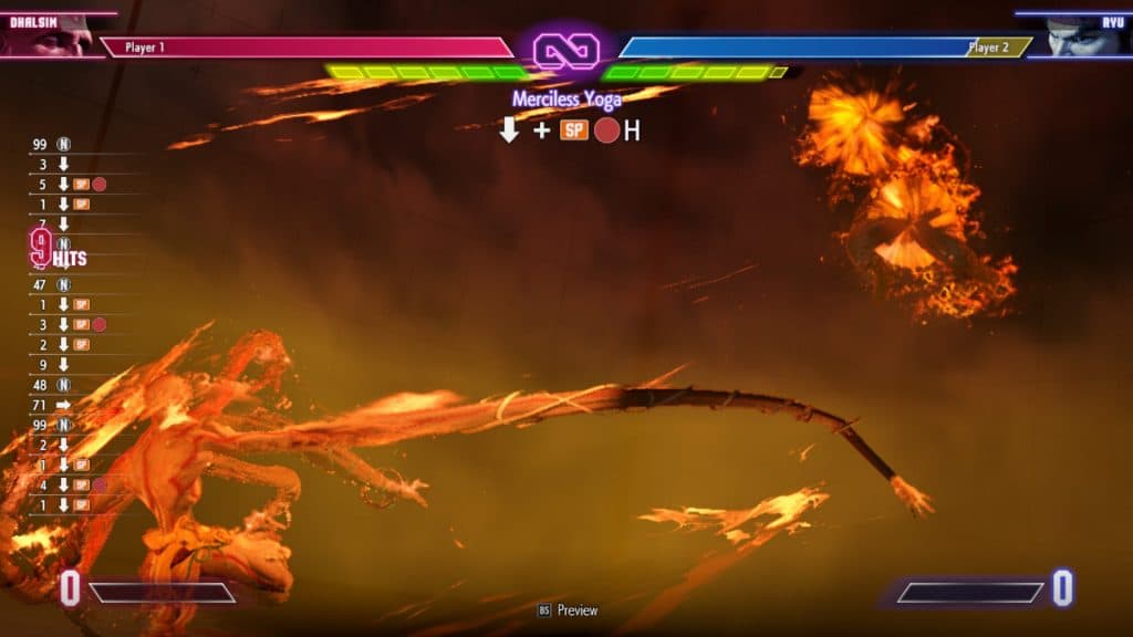 A screenshot of Dhalsim from Street Fighter 6