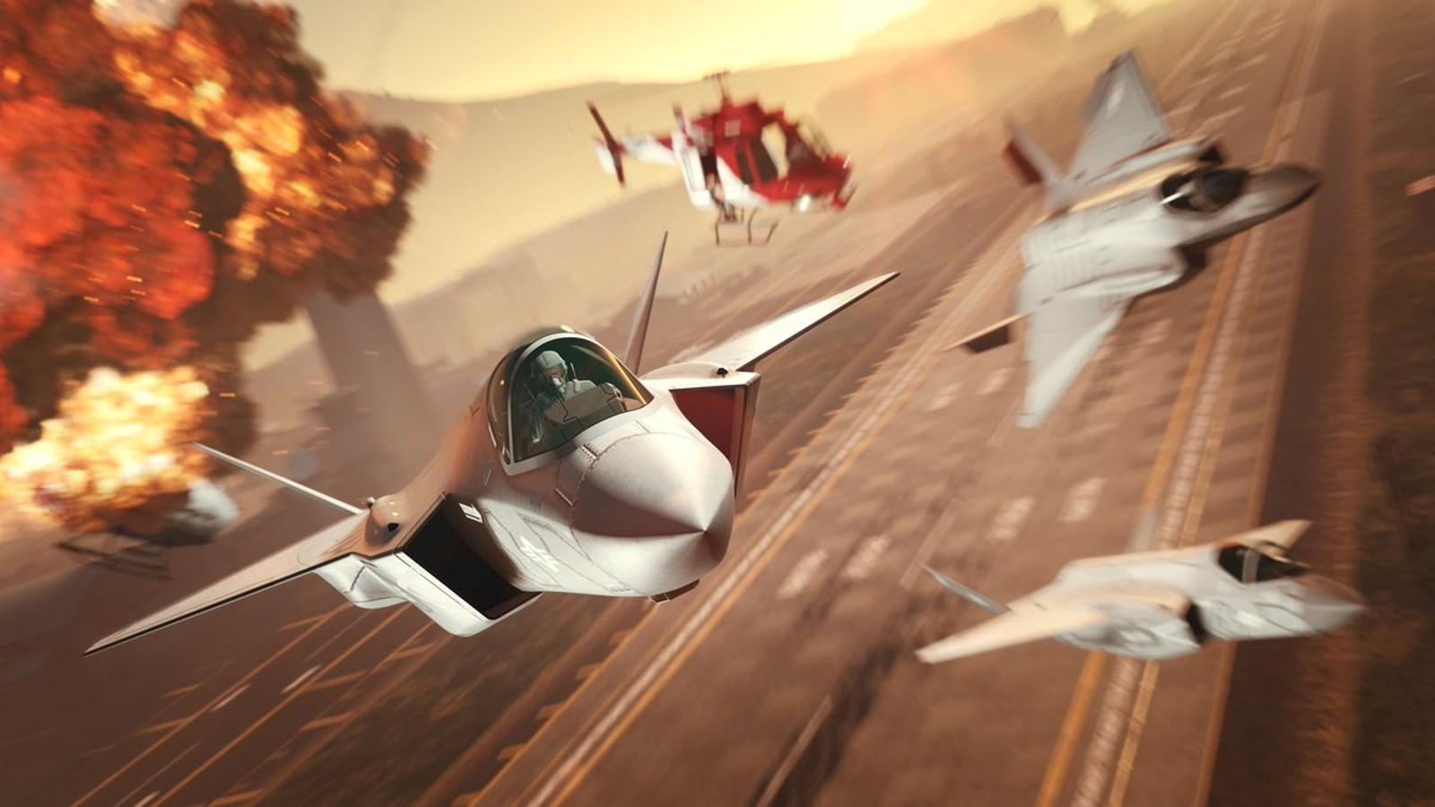 Jets in the new GTA Online update.
