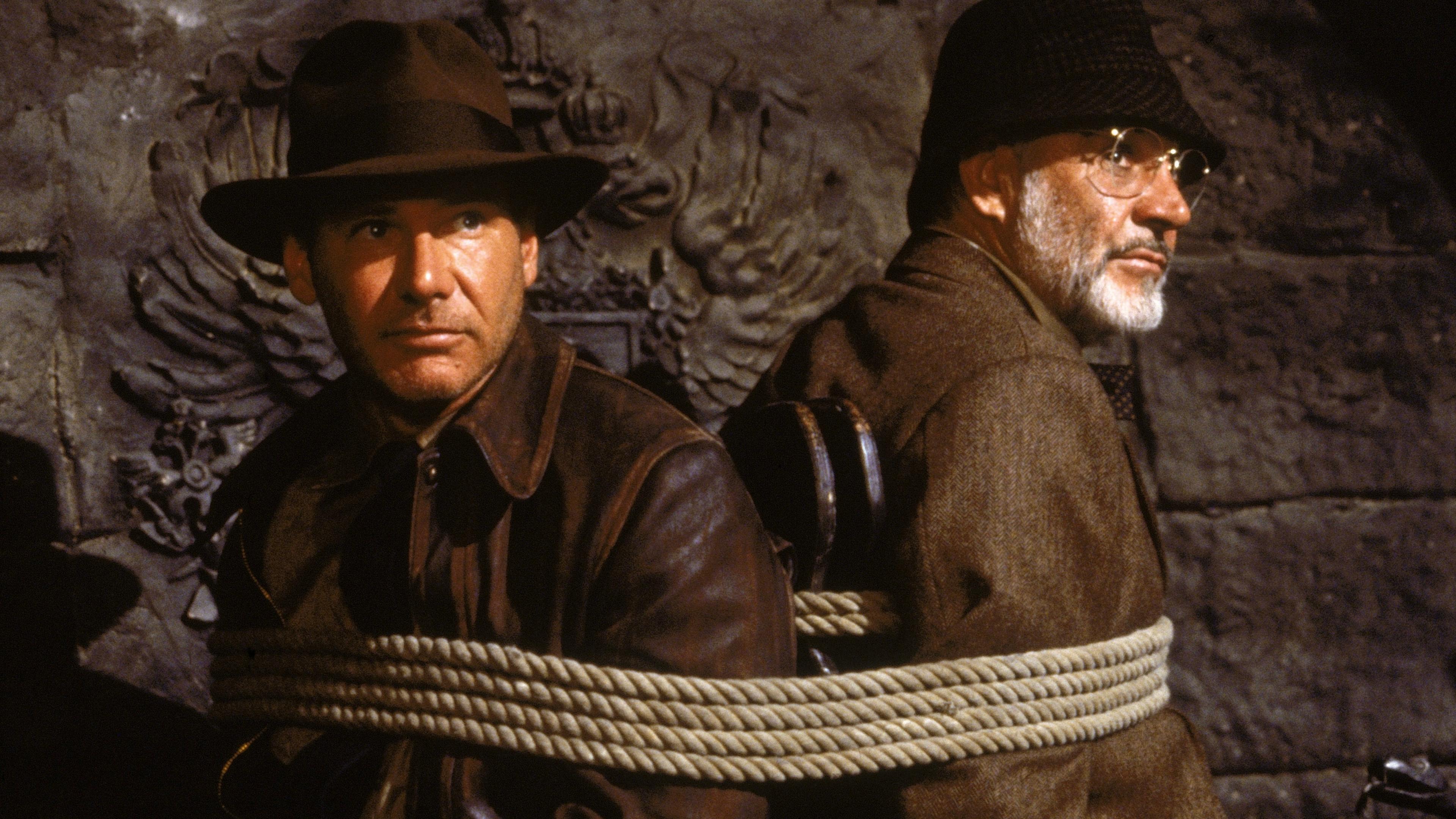 Harrison Ford and Sean Connery in Indiana Jones and the Last Crusade.