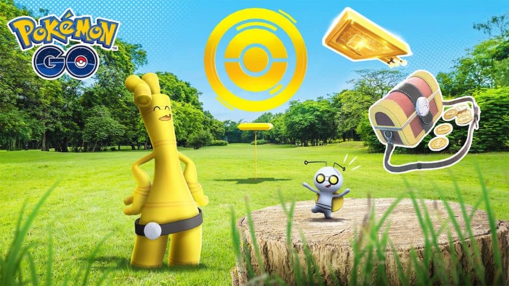 A Golden PokeStop in Pokemon Go